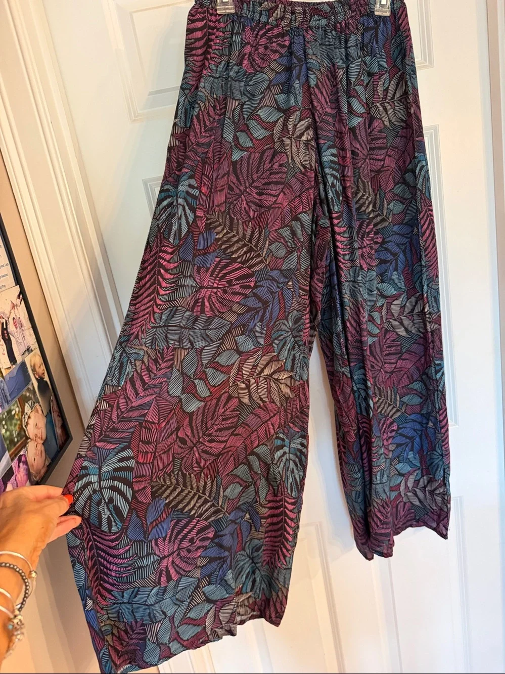 Tropical Print Beach Pants